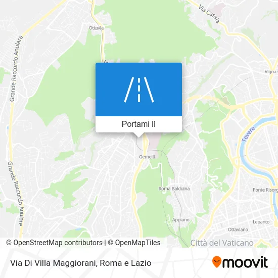Mappa Via Di Villa Maggiorani