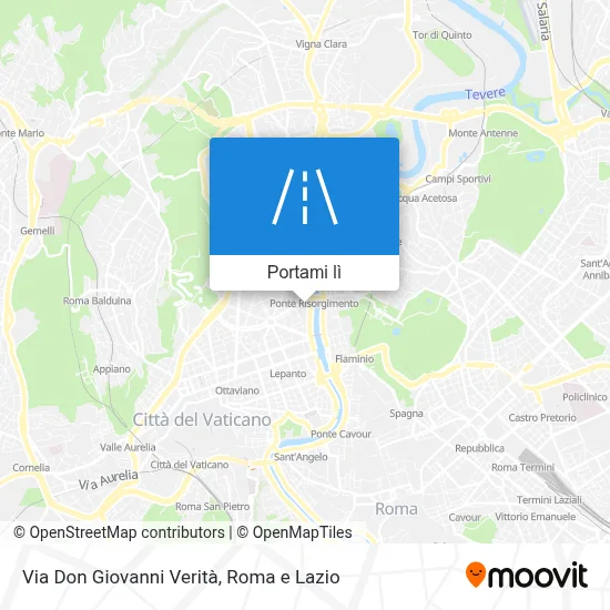 Mappa Via Don Giovanni Verità