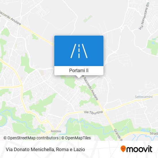 Mappa Via Donato Menichella