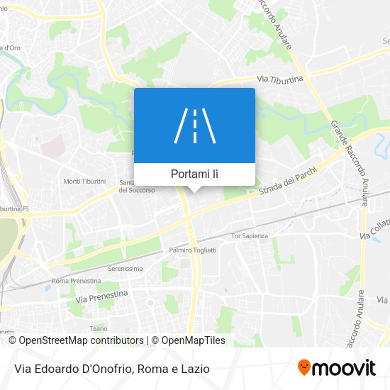 Mappa Via Edoardo D'Onofrio