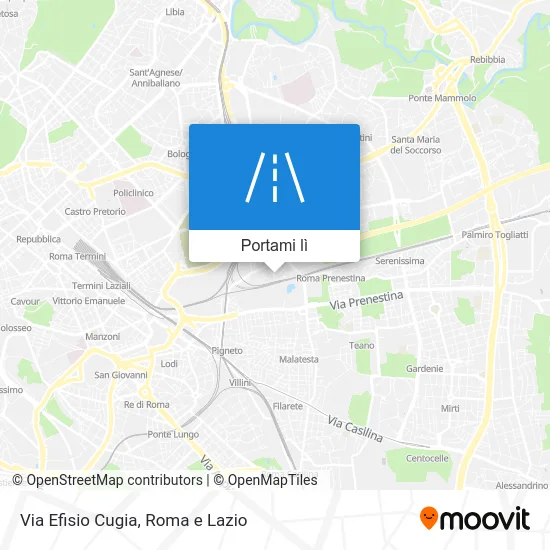 Mappa Via Efisio Cugia