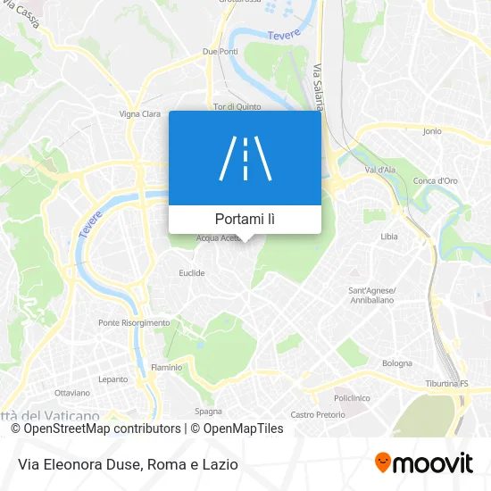 Mappa Via Eleonora Duse