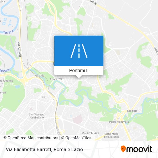 Mappa Via Elisabetta Barrett