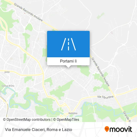Mappa Via Emanuele Ciaceri