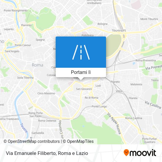 Mappa Via Emanuele Filiberto