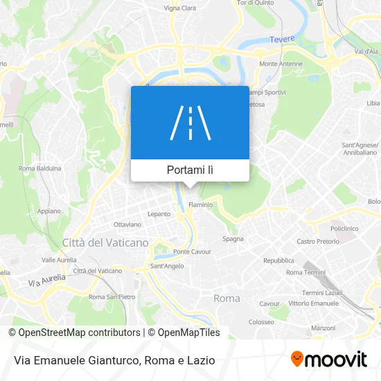 Mappa Via Emanuele Gianturco
