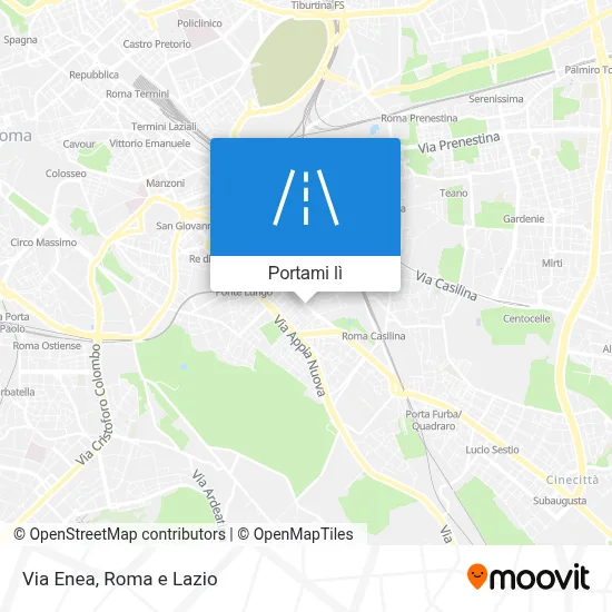 Mappa Via Enea