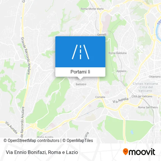 Mappa Via Ennio Bonifazi