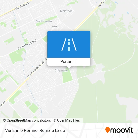 Mappa Via Ennio Porrino