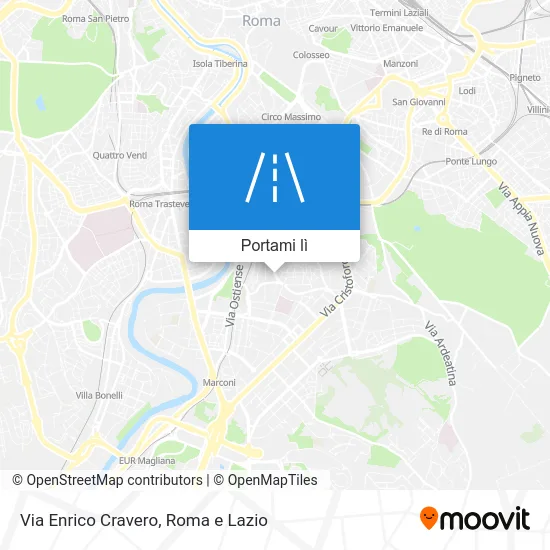 Mappa Via Enrico Cravero