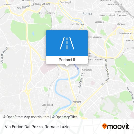 Mappa Via Enrico Dal Pozzo