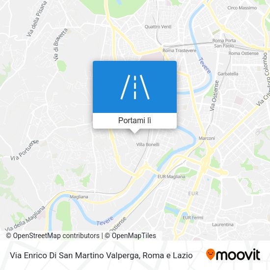 Mappa Via Enrico Di San Martino Valperga
