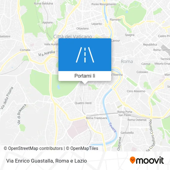 Mappa Via Enrico Guastalla