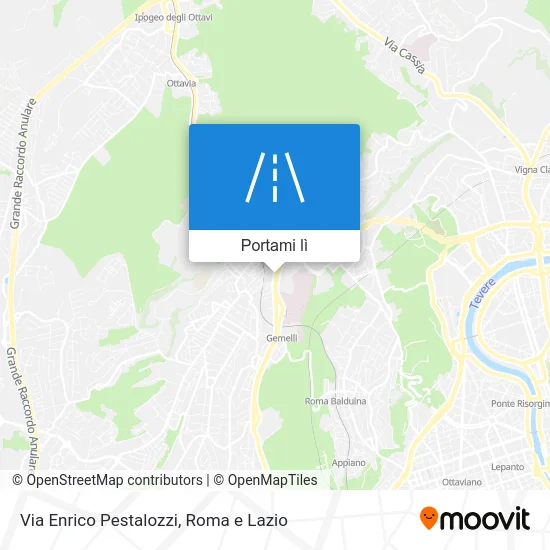 Mappa Via Enrico Pestalozzi