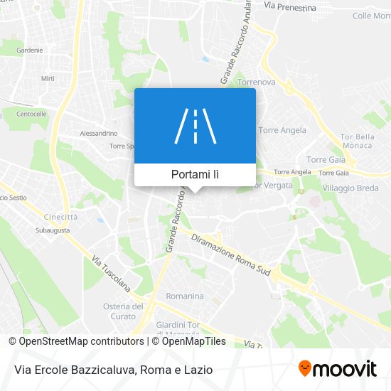 Mappa Via Ercole Bazzicaluva