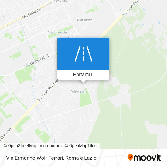 Mappa Via Ermanno Wolf Ferrari