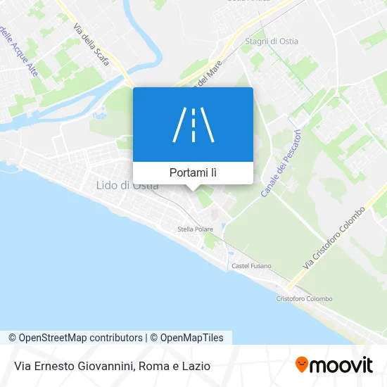 Mappa Via Ernesto Giovannini