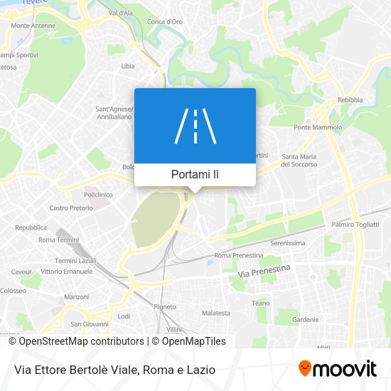 Mappa Via Ettore Bertolè Viale