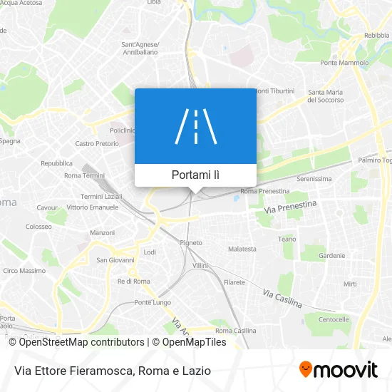 Mappa Via Ettore Fieramosca