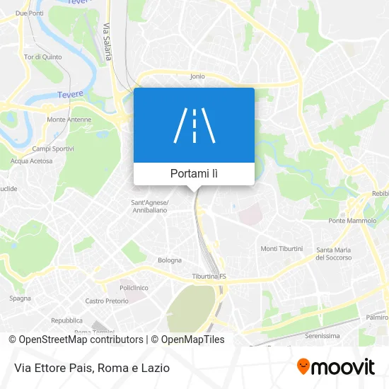 Mappa Via Ettore Pais