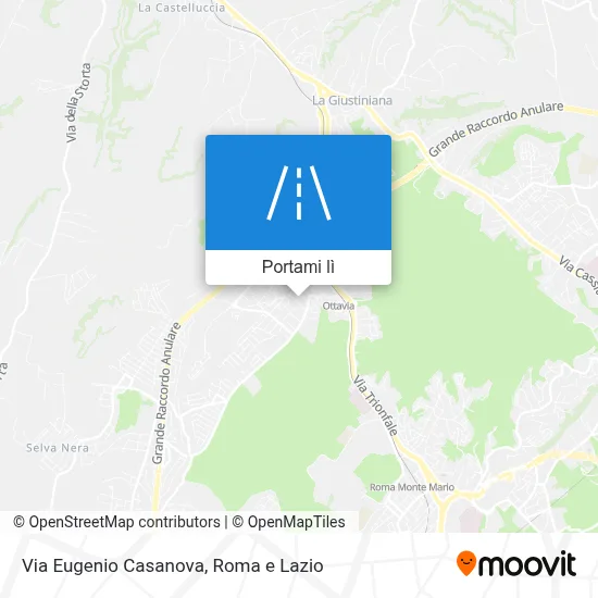 Mappa Via Eugenio Casanova