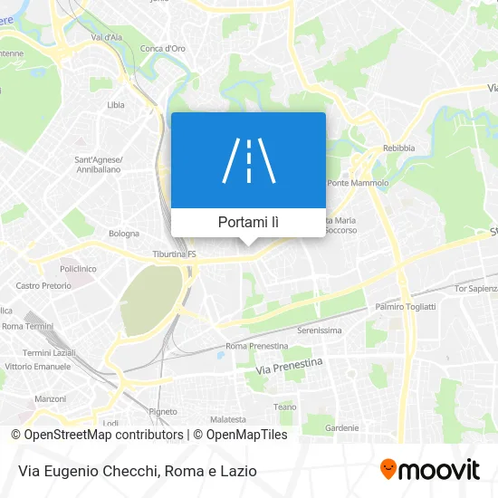 Mappa Via Eugenio Checchi