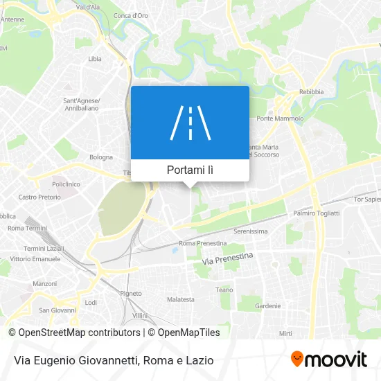 Mappa Via Eugenio Giovannetti