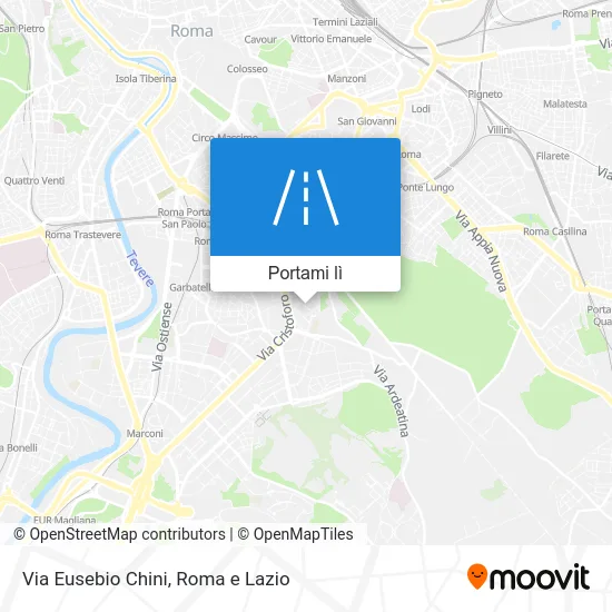 Mappa Via Eusebio Chini