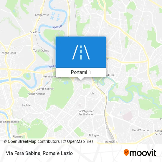 Mappa Via Fara Sabina