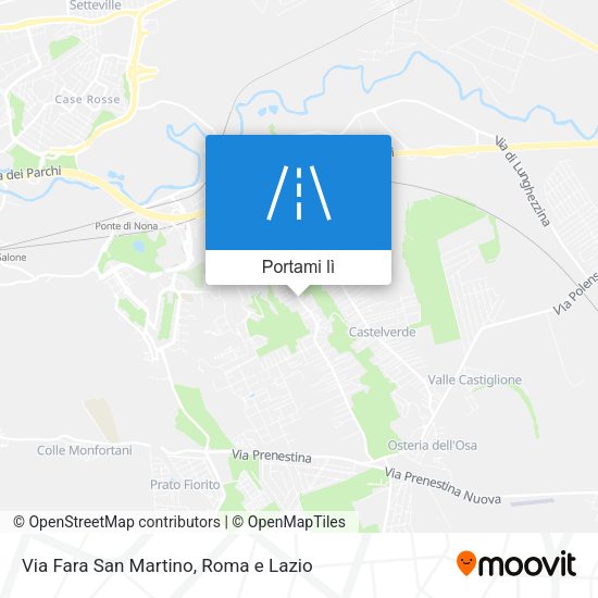 Mappa Via Fara San Martino