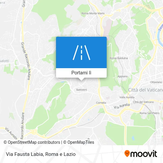 Mappa Via Fausta Labia