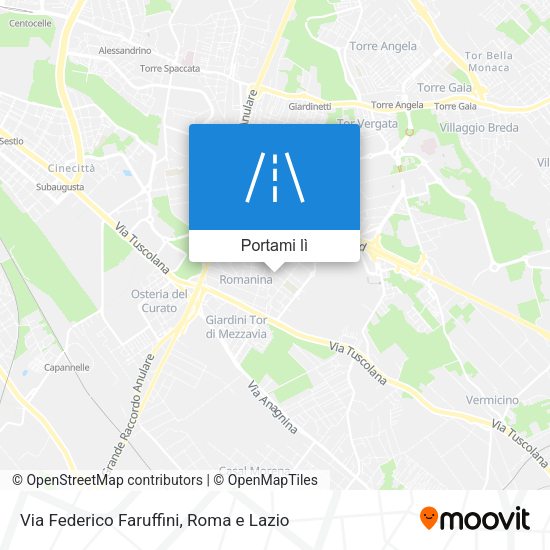 Mappa Via Federico Faruffini