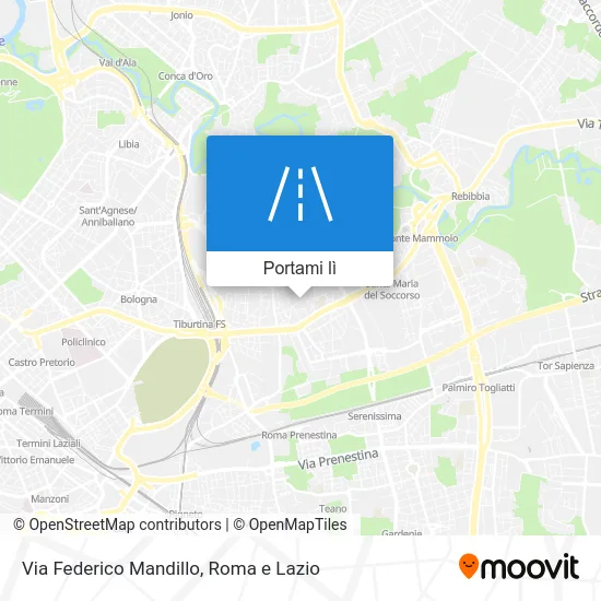 Mappa Via Federico Mandillo