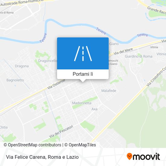 Mappa Via Felice Carena