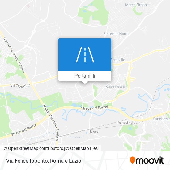 Mappa Via Felice Ippolito