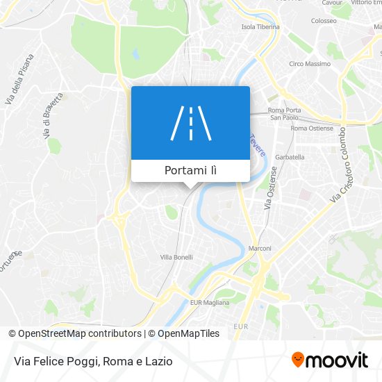 Mappa Via Felice Poggi