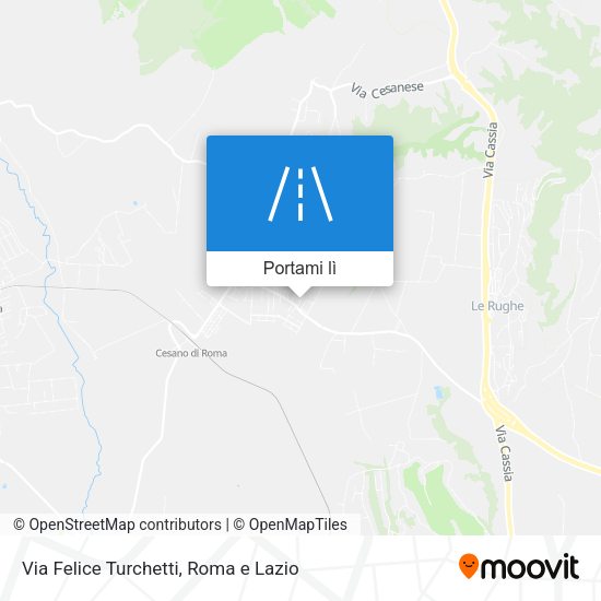 Mappa Via Felice Turchetti