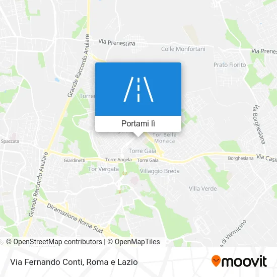 Mappa Via Fernando Conti