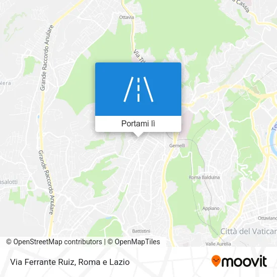 Mappa Via Ferrante Ruiz