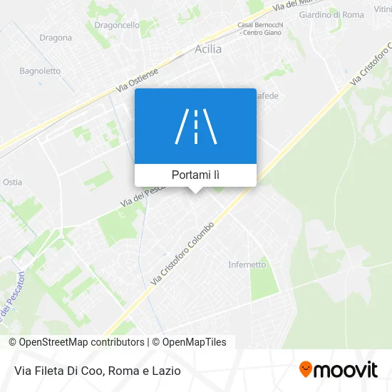 Mappa Via Fileta Di Coo