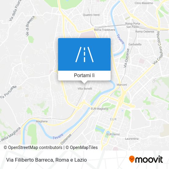 Mappa Via Filiberto Barreca