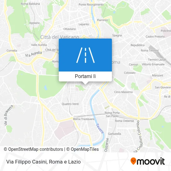 Mappa Via Filippo Casini
