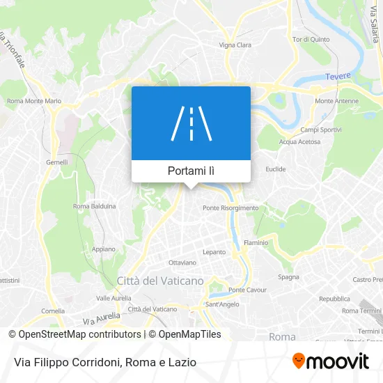Mappa Via Filippo Corridoni
