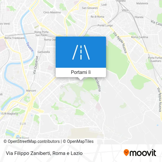 Mappa Via Filippo Zaniberti