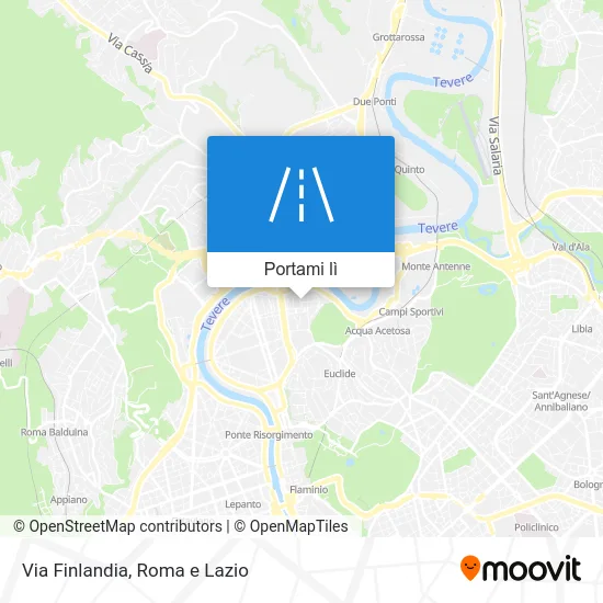 Mappa Via Finlandia