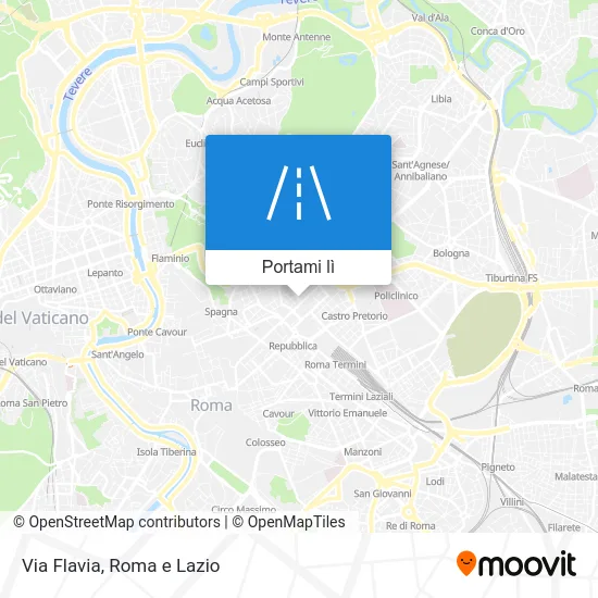 Mappa Via Flavia