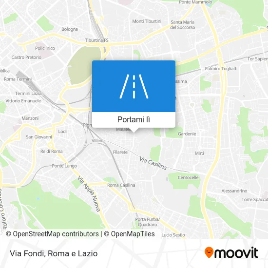 Mappa Via Fondi