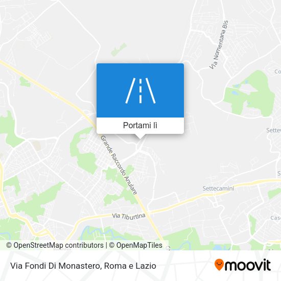 Mappa Via Fondi Di Monastero