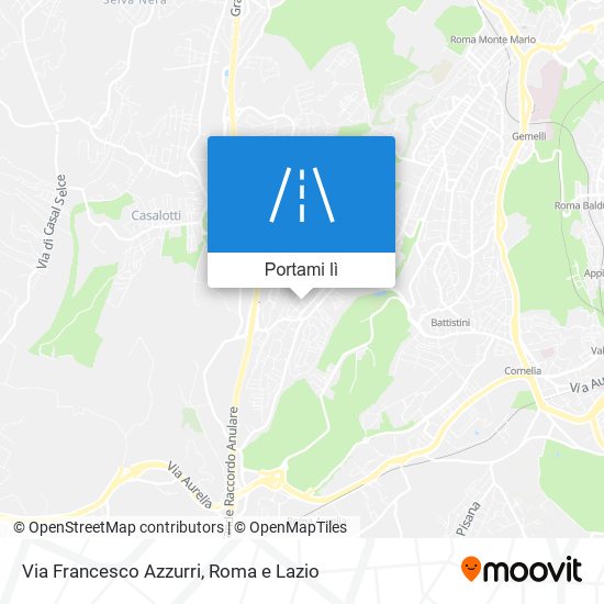 Mappa Via Francesco Azzurri