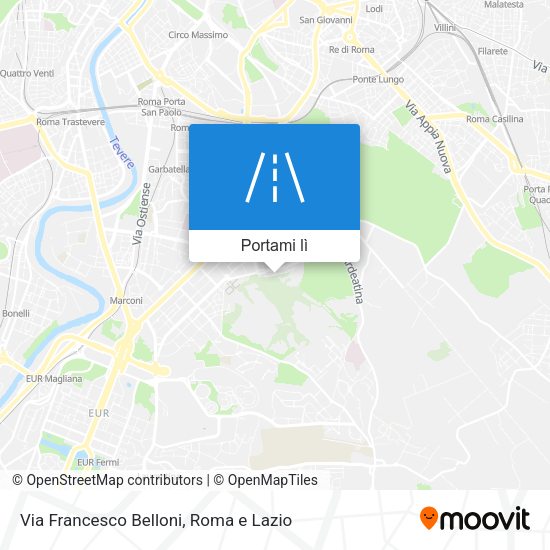 Mappa Via Francesco Belloni